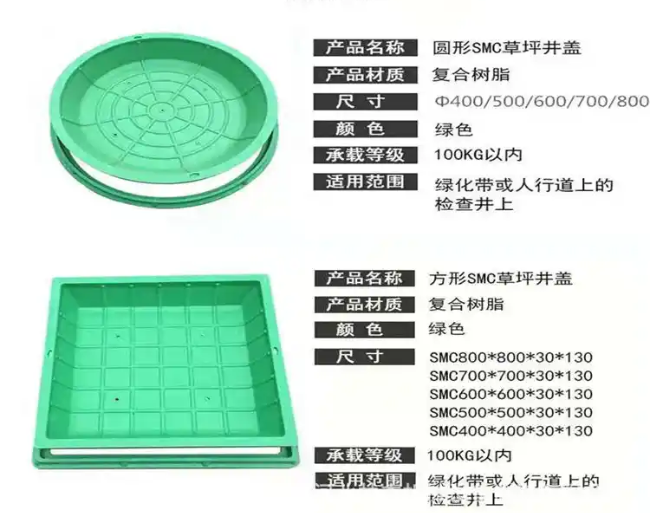 大化树脂复合种植井盖展示